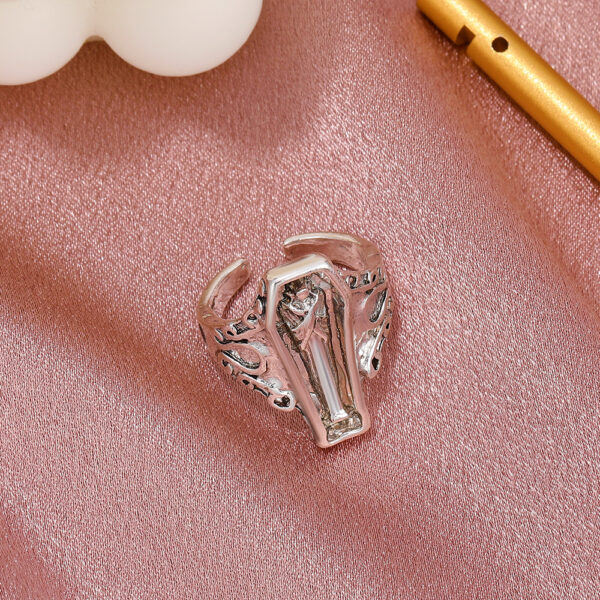Wholesale Halloween Gothic Coffin Alloy Rings