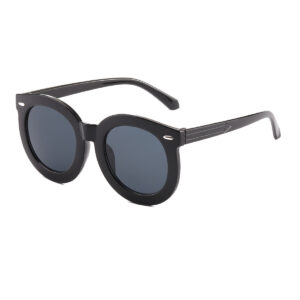 Wholesale Color Film Reflective Round Frame PC Kids Sunglasses