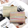 Wholesale of New Straw Woven PU Folding Wallets for Women's Mini Ultra-thin Wallet