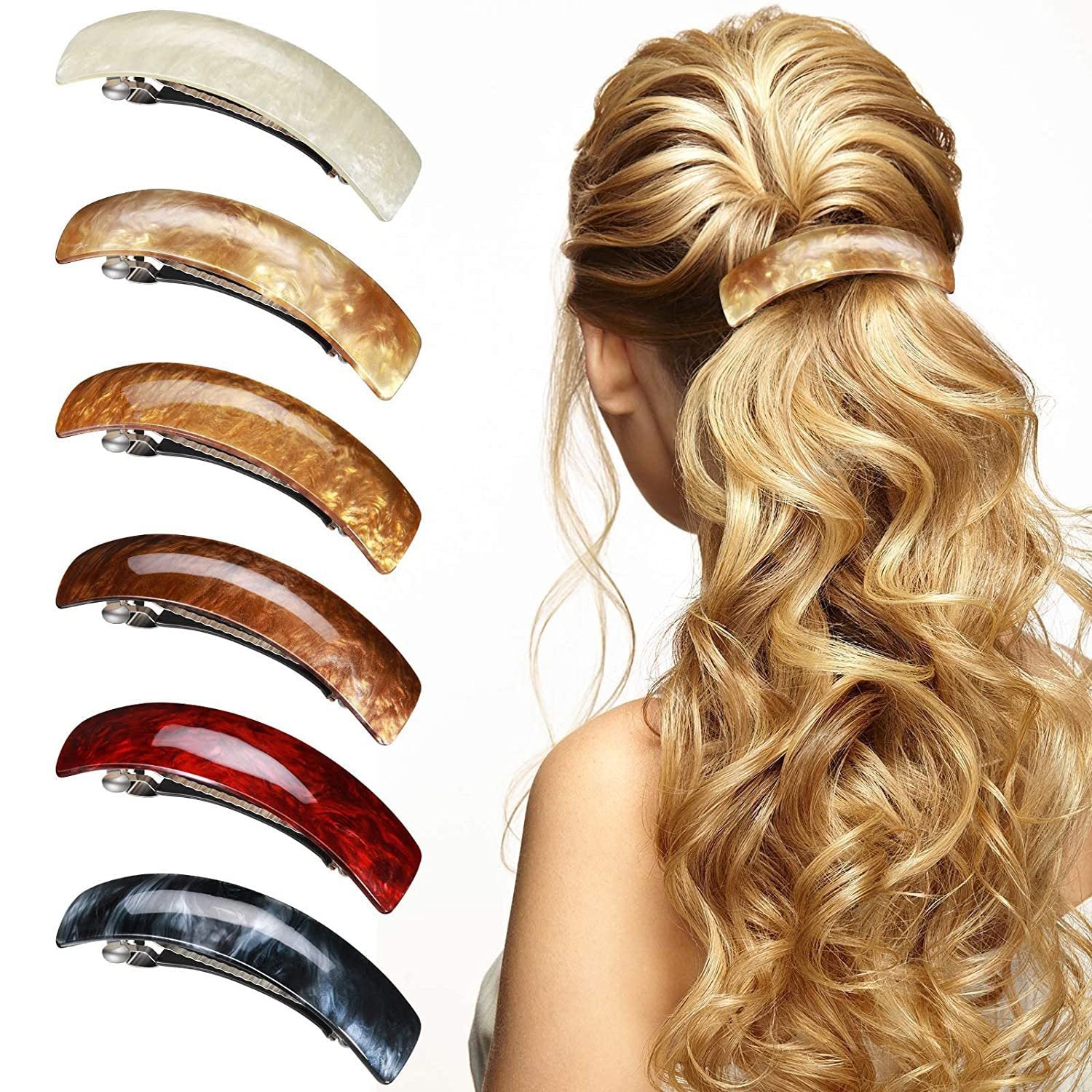 Wholesale Acrylic Spring Clip Half nytail Hair Clip