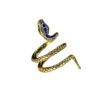 Wholesale Alloy Snake Shape Micro Paved Sapphire Zircon Ring