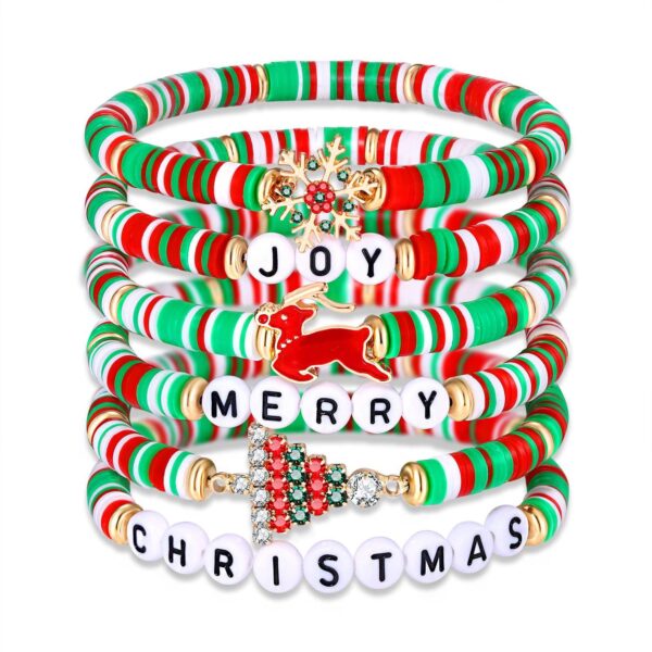 Wholesale Christmas Halloween Set Polymer Clay Bracelet