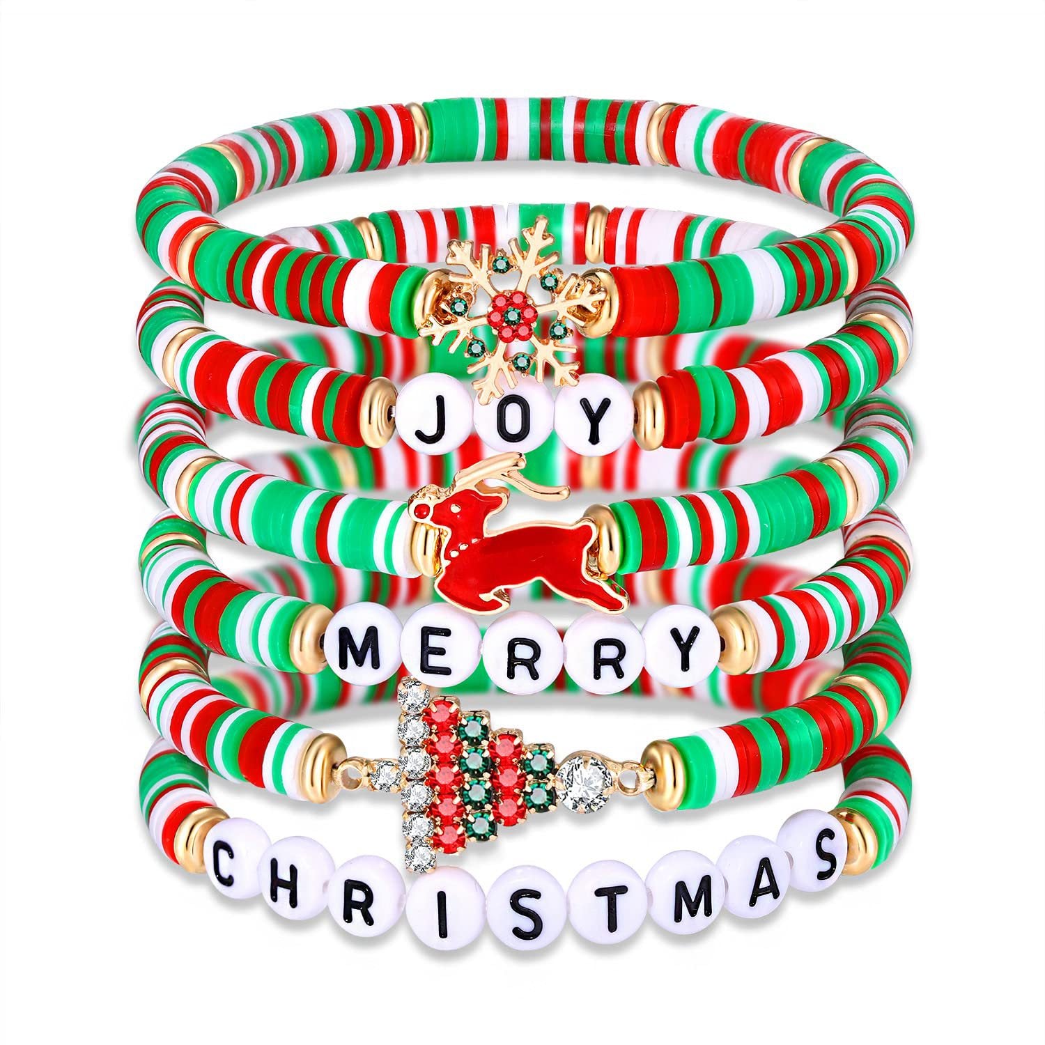 Wholesale Christmas Set lymer Clay Bracelet