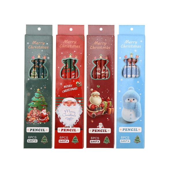 Wholesale Christmas Cartoon Cute Wooden Pencils