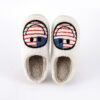 Wholesale New National Flag Smiley Home Warm Winter Cotton Slippers