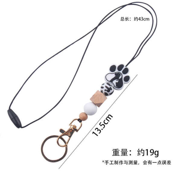 Wholesale Cartoon Animal Dog Claws Silicone Pendant Keychain