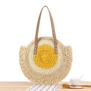 Large striped beige (yellow core)