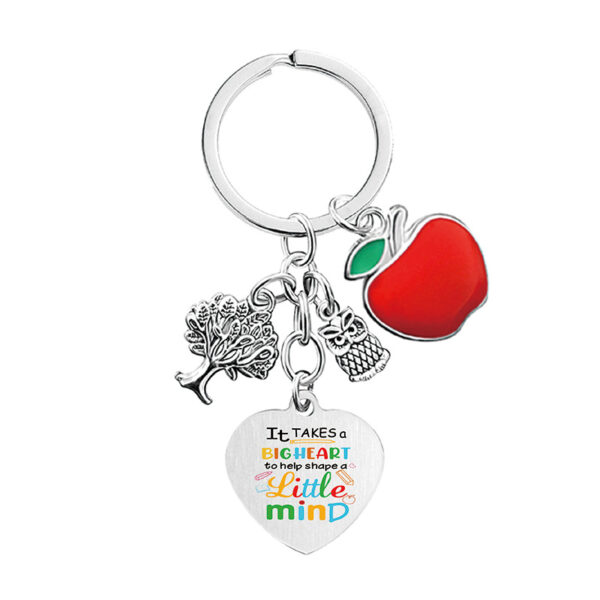 Wholesale Thanksgiving Teacher's Day Metal Keychains