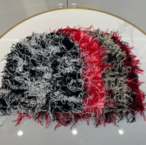 Wholesale Autumn Winter Acrylic Knitted Wool Monkey Fur Hat