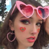 Wholesale Multicolor Heart Sunglasses AC