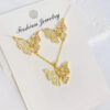 O1CN01iflW6N2JcURyxXh1z_2214043069442-0-cib Wholesale Butterfly Titanium Steel Necklace Color Preservation Micro-set Earrings Necklaces Set