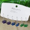 O1CN01igMhUU24EvxGiJA6i_2207921077360-0-cib Wholesale Colorful Glitter Oil Dripping Dog Paw Earrings
