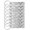 Wholesale Reminder I Love You Dad Mom Stainless Steel Keychains