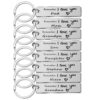 Wholesale Reminder I Love You Dad Mom Stainless Steel Keychains