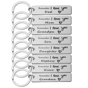 O1CN01ih6kE71GXxaBIfyNd__2212421070633-0-cib Wholesale Reminder I Love You Dad Mom Stainless Steel Keychains