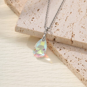 White AB color-necklace