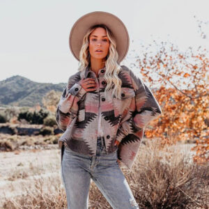 Wholesale Geometric Print Loose Multicolor Women Clothes