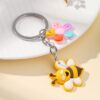 Wholesale Silicone Little Bee Keychain