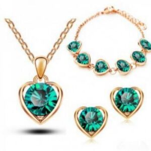 399-three-piece set (Gold + hole Green)