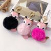 Wholesale Cartoon Cute Fox PU Plush Key Chain