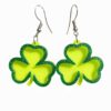 O1CN01ioMmtN1ZFcZ59thxH_1794553165-0-cib Wholesale Green Fashion Simple Lucky Clover St. Patrick Clover Personality Earrings