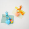 Wholesale Acrylic Building Block Love Keychain