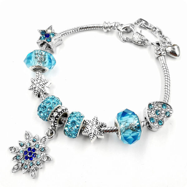 Wholesale DIY Christmas Heart Snake Bone Chain Bracelet