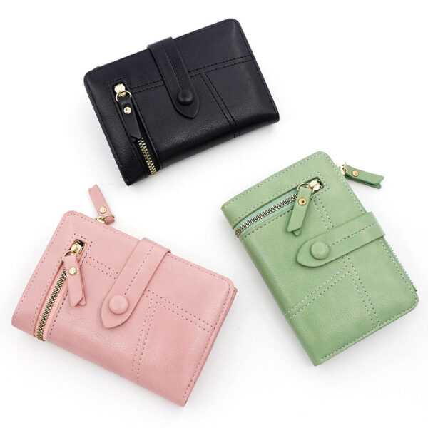 Wholesale PU Short Zipper Zero Wallet