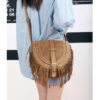 Wholesale PU Ethnic Style Large Capacity Tassel Bags