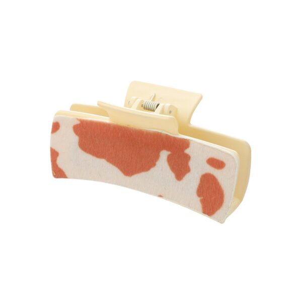 Wholesale Western Style Cow Pattern Leather Hair Clips