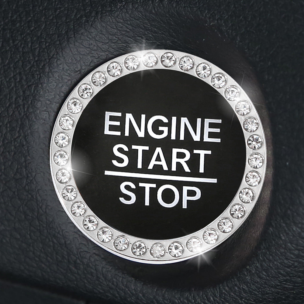 Wholesale Zinc Alloy Diamond-studded One-button Start Button