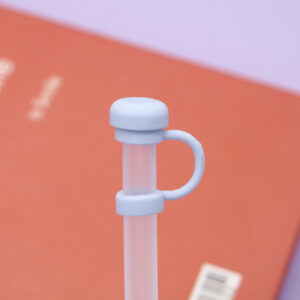 Light blue mushroom head 10mm / 10mm straw cap [without straw]]