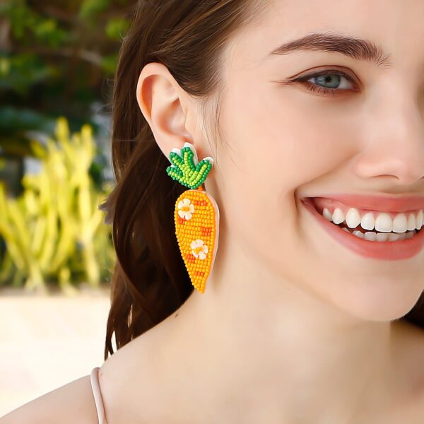 O1CN01iv4WYE1rUQFwop09Z__997085634-0-cib Wholesale Easter Beads Carrot Earrings