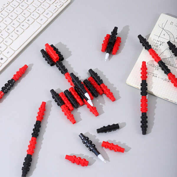 Wholesale Plastic Colored Building Block Gel Pen
