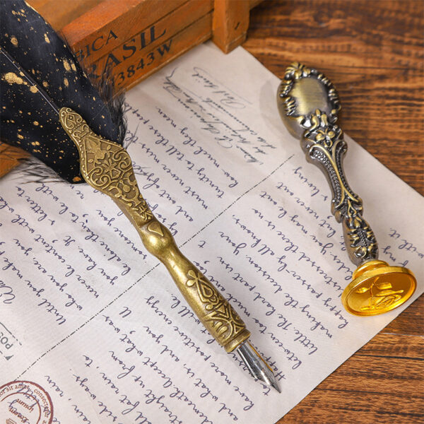 Wholesale Metal Feather Ink Pens