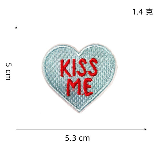 Wholesale DIY Embroidery Patch Heart Patch Colorful Hat Clothes Patch FS