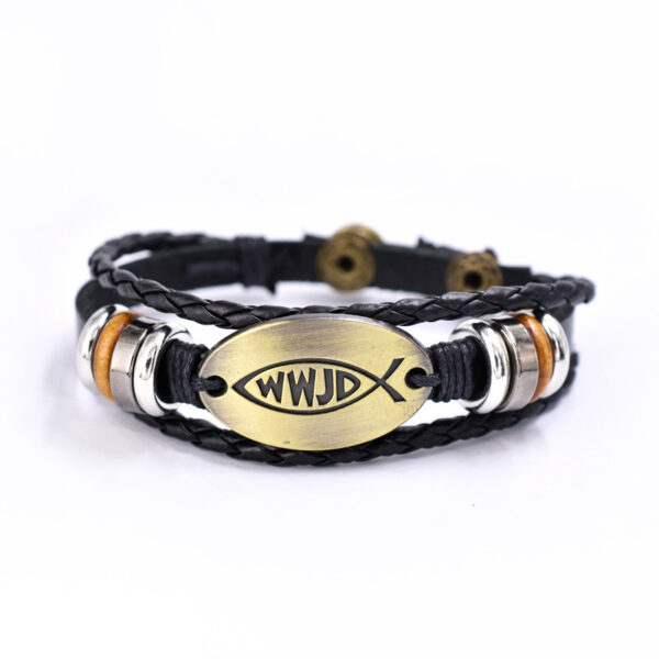 O1CN01ivghbU29XJfXY2qj1_6000000008077-0-cib Wholesale Zinc Alloy Genuine Leather Multi-layer Snap Button Beaded Bracelet