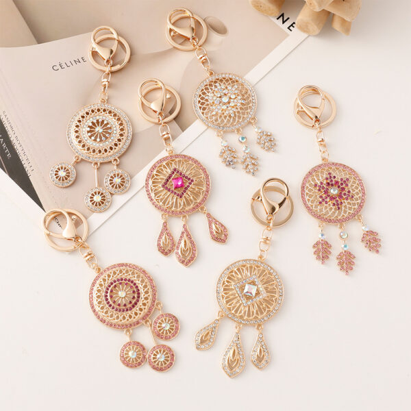 Wholesale Diamond Alloy Dream Catcher Keychain