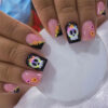 O1CN01iwpFTn1HVxNChaS4M_2214697120764-0-cib Wholesale Cute Skull Short Color Flower Polka Dot Nail Stickers