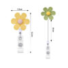 Wholesale Badge Reels Resin Flower Retractable Keychain