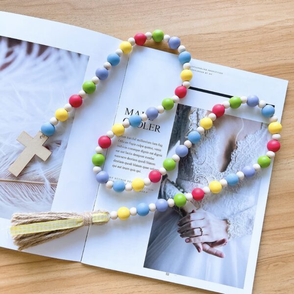 O1CN01iz0GqC1fNl4Ko0OWD_2200614213995-0-cib Wholesale Easter Cross Wooden Beads String Decorations