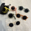 O1CN01izWkXe1ZEhcsTrfZe__2211356663163-0-cib Wholesale New Foldable Children's Round Anti-UV PC Sunglasses