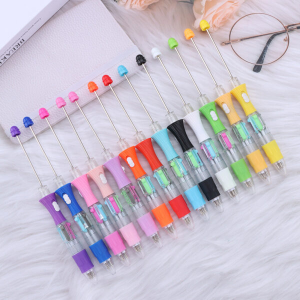 Wholesale LED Light DIY Four-color Visible Transparent Underlined Markers, Press The Ballpoint Pen For Beadable For DIY For Craft