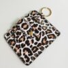 Wholesale PU New Cow Grain Leather Key Chain Card Bag