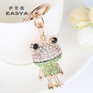 O1CN01j5NgN82A5D2jWqk3G__1874418151-0-cib Wholesale Metal Cute Frog Inlaid Diamond Keychains