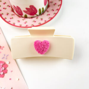 PU10.5cm square-love milk white / Plastic/Resin