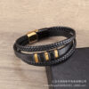 Wholesale Retro Woven Men's Artificial Leather Bracelet