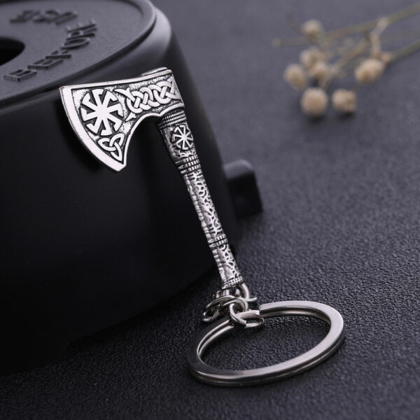 Wholesale Alloy Retro Style Viking Axe Keychain