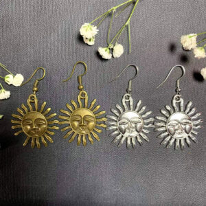 Wholesale Sun Smile Alloy Earrings