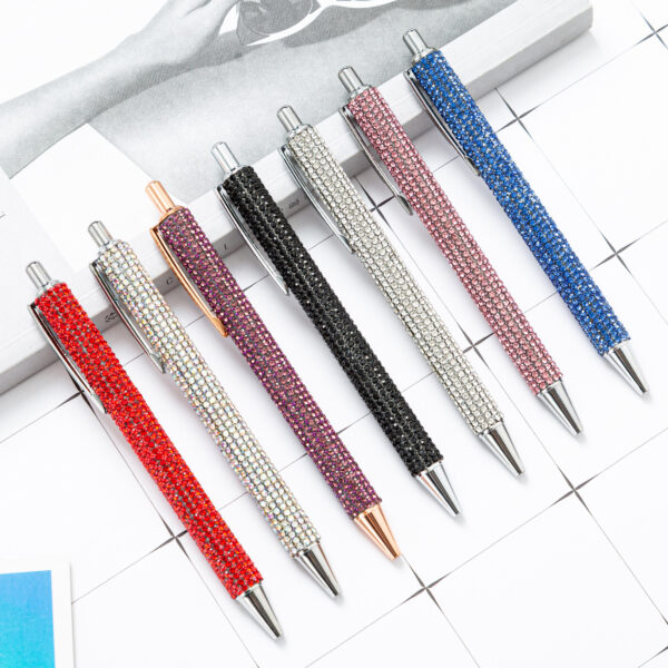Wholesale Pressing Rhinestone Metal Pens